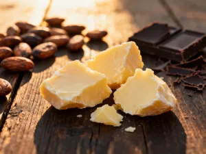 Miska kremowej owsianki z owocami i cynamonem na kuchennym blacie. Obok stoją mleko i woda, podkreślając składniki dania.